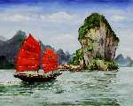 Thailand Junk by Goloubetski Gleb
